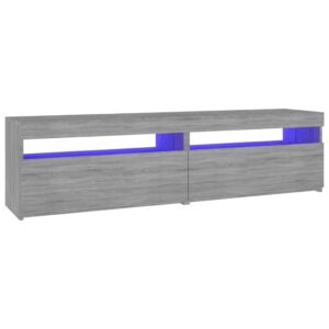 Έπιπλο Τηλεόρασης με LED 2 τεμ. Γκρι Sonoma 75 x 35 x 40 εκ.