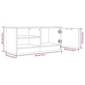 Έπιπλο Τηλεόρασης Γκρι Sonoma 80x35x36