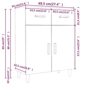 5 x 34 x 89 εκ. από Επεξεργασμένο Ξύλο