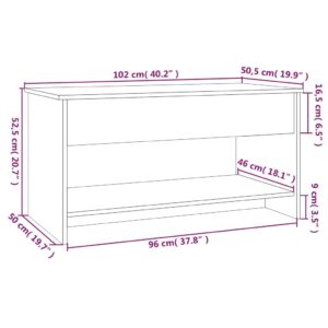 Τραπεζάκι Σαλονιού Γκρι Sonoma102x50x52