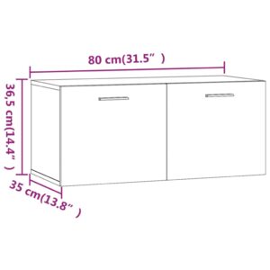 Ντουλάπι Τοίχου Sonoma Δρυς 80x35x36