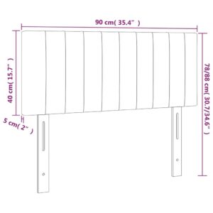 Κεφαλάρι Κρεβατιού Taupe 90x5x78/88 εκ. Υφασμάτινο