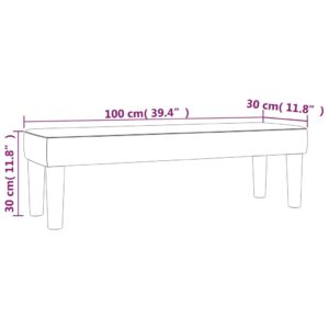 Πάγκος Καπουτσίνο 100x30x30 εκ. από Συνθετικό Δέρμα