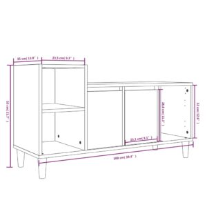 Έπιπλο Τηλεόρασης Μαύρο 100x35x55 εκ. Επεξ. Επεξεργασμένο Ξύλο