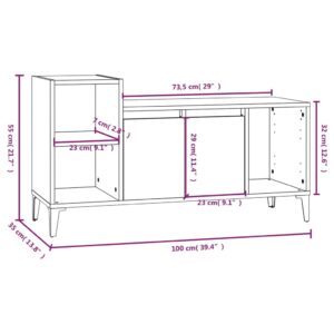 Έπιπλο Τηλεόρασης Μαύρο 100x35x55 εκ. Επεξ. Επεξεργασμένο Ξύλο