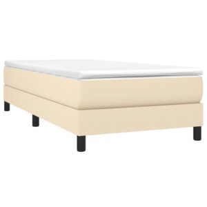 Πλαίσιο Κρεβατιού Boxspring Κρεμ 80 x 200 εκ. Υφασμάτινο