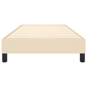 Πλαίσιο Κρεβατιού Boxspring Κρεμ 80 x 200 εκ. Υφασμάτινο