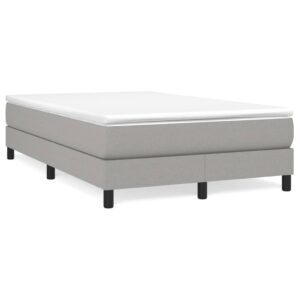 Πλαίσιο Κρεβατιού Boxspring Ανοιχτό Γκρι 120x200 εκ. Υφασμάτινο