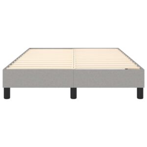 Πλαίσιο Κρεβατιού Boxspring Ανοιχτό Γκρι 120x200 εκ. Υφασμάτινο