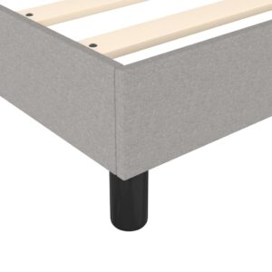 Πλαίσιο Κρεβατιού Boxspring Ανοιχτό Γκρι 120x200 εκ. Υφασμάτινο