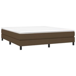 Πλαίσιο Κρεβατιού Boxspring Σκούρο Καφέ 180x200 εκ. Υφασμάτινο