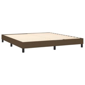 Πλαίσιο Κρεβατιού Boxspring Σκούρο Καφέ 180x200 εκ. Υφασμάτινο