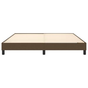 Πλαίσιο Κρεβατιού Boxspring Σκούρο Καφέ 180x200 εκ. Υφασμάτινο