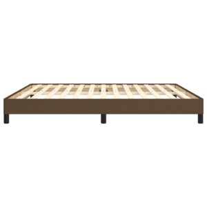 Πλαίσιο Κρεβατιού Boxspring Σκούρο Καφέ 180x200 εκ. Υφασμάτινο