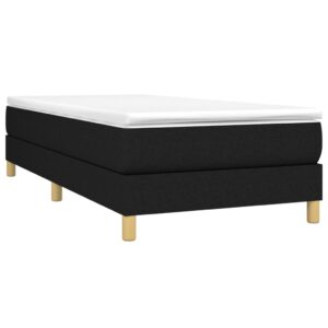 Πλαίσιο Κρεβατιού Boxspring Μαύρο 100 x 200 εκ. Υφασμάτινο