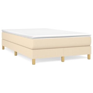 Πλαίσιο Κρεβατιού Boxspring Κρεμ 120x200 εκ. Υφασμάτινο