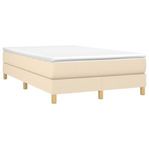 Πλαίσιο Κρεβατιού Boxspring Κρεμ 120x200 εκ. Υφασμάτινο