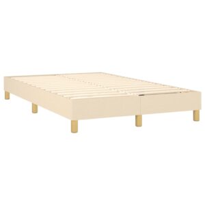 Πλαίσιο Κρεβατιού Boxspring Κρεμ 120x200 εκ. Υφασμάτινο