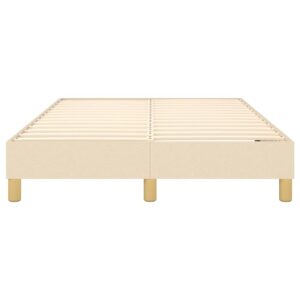 Πλαίσιο Κρεβατιού Boxspring Κρεμ 120x200 εκ. Υφασμάτινο