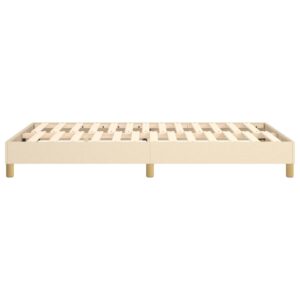 Πλαίσιο Κρεβατιού Boxspring Κρεμ 120x200 εκ. Υφασμάτινο