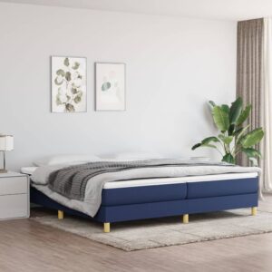 Πλαίσιο Κρεβατιού Boxspring Μπλε 200x200 εκ. Υφασμάτινο