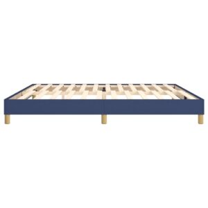 Πλαίσιο Κρεβατιού Boxspring Μπλε 200x200 εκ. Υφασμάτινο