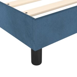 Πλαίσιο Κρεβατιού Boxspring Σκούρο Μπλε 200x200 εκ. Βελούδινο