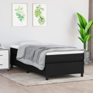 Πλαίσιο Κρεβατιού Boxspring Μαύρο 80 x 200 εκ. Υφασμάτινο