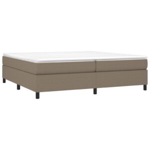 Πλαίσιο Κρεβατιού Boxspring Taupe 200x200 εκ. Υφασμάτινο