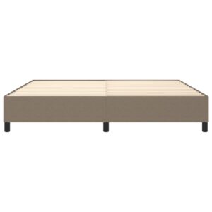 Πλαίσιο Κρεβατιού Boxspring Taupe 200x200 εκ. Υφασμάτινο