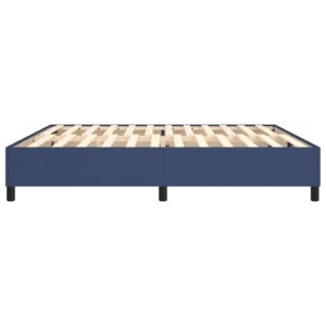 Πλαίσιο Κρεβατιού Boxspring Μπλε 200x200 εκ. Υφασμάτινο