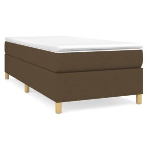 Πλαίσιο Κρεβατιού Boxspring Σκούρο Καφέ 80x200 εκ. Υφασμάτινο