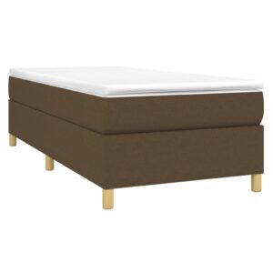 Πλαίσιο Κρεβατιού Boxspring Σκούρο Καφέ 80x200 εκ. Υφασμάτινο