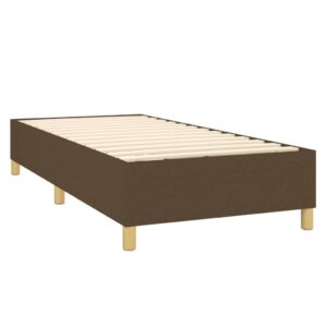 Πλαίσιο Κρεβατιού Boxspring Σκούρο Καφέ 80x200 εκ. Υφασμάτινο