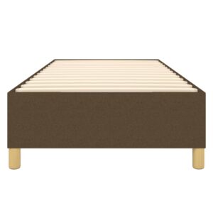 Πλαίσιο Κρεβατιού Boxspring Σκούρο Καφέ 80x200 εκ. Υφασμάτινο