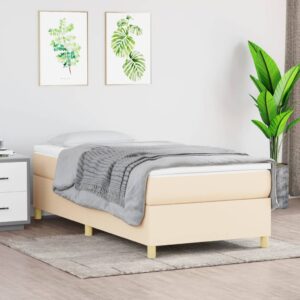 Πλαίσιο Κρεβατιού Boxspring Κρεμ 80 x 200 εκ. Υφασμάτινο