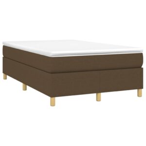 Πλαίσιο Κρεβατιού Boxspring Σκούρο Καφέ 120x200 εκ. Υφασμάτινο