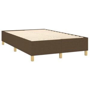 Πλαίσιο Κρεβατιού Boxspring Σκούρο Καφέ 120x200 εκ. Υφασμάτινο