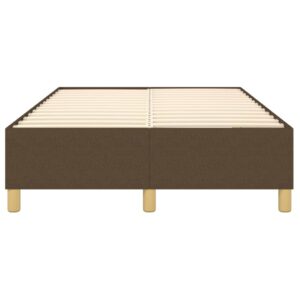 Πλαίσιο Κρεβατιού Boxspring Σκούρο Καφέ 120x200 εκ. Υφασμάτινο