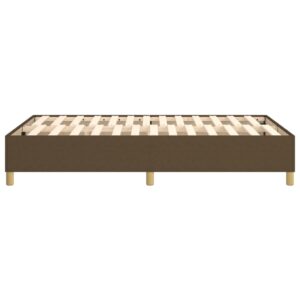 Πλαίσιο Κρεβατιού Boxspring Σκούρο Καφέ 120x200 εκ. Υφασμάτινο