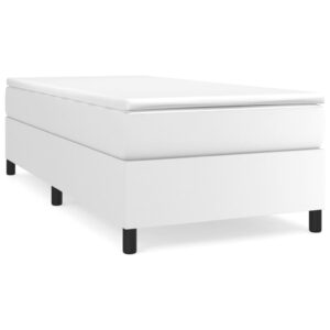 Πλαίσιο Κρεβατιού Boxspring Λευκό 80 x 200 εκ. Συνθετικό Δέρμα