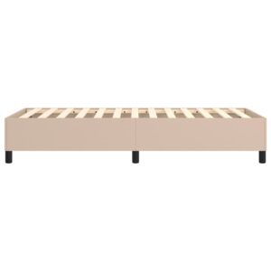 Πλαίσιο Κρεβατιού Boxspring Καπουτσίνο 90x190 εκ. Συνθετ. Δέρμα