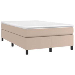 Πλαίσιο Κρεβατιού Boxspring Καπουτσίνο 120x200εκ. Συνθετ. Δέρμα