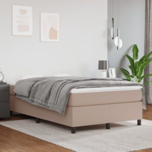 Πλαίσιο Κρεβατιού Boxspring Καπουτσίνο 120x200εκ. Συνθετ. Δέρμα