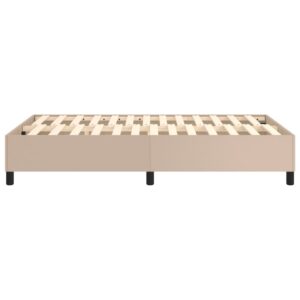 Πλαίσιο Κρεβατιού Boxspring Καπουτσίνο 120x200εκ. Συνθετ. Δέρμα