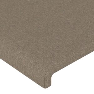 Κεφαλάρι με Πτερύγια Taupe 163x23x78/88 εκ. Υφασμάτινο