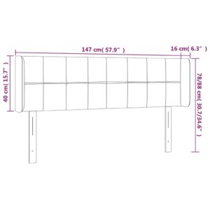 Κεφαλάρι με Πτερύγια Σκούρο Πράσινο 147x16x78/88 εκ. Βελούδινο