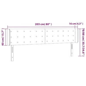 Κεφαλάρι με Πτερύγια Κρεμ 203x16x78/88 εκ. Συνθετικό Δέρμα