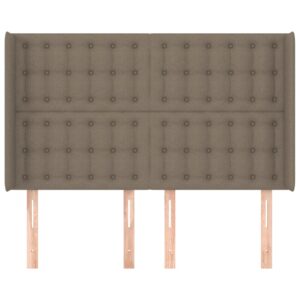 Κεφαλάρι με Πτερύγια Taupe 147x16x118/128 εκ. Υφασμάτινο