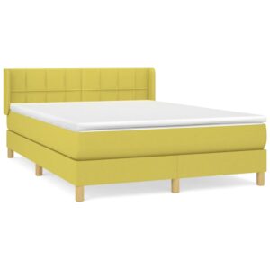 Κρεβάτι Boxspring με Στρώμα Πράσινο 140x200 εκ.Υφασμάτινο